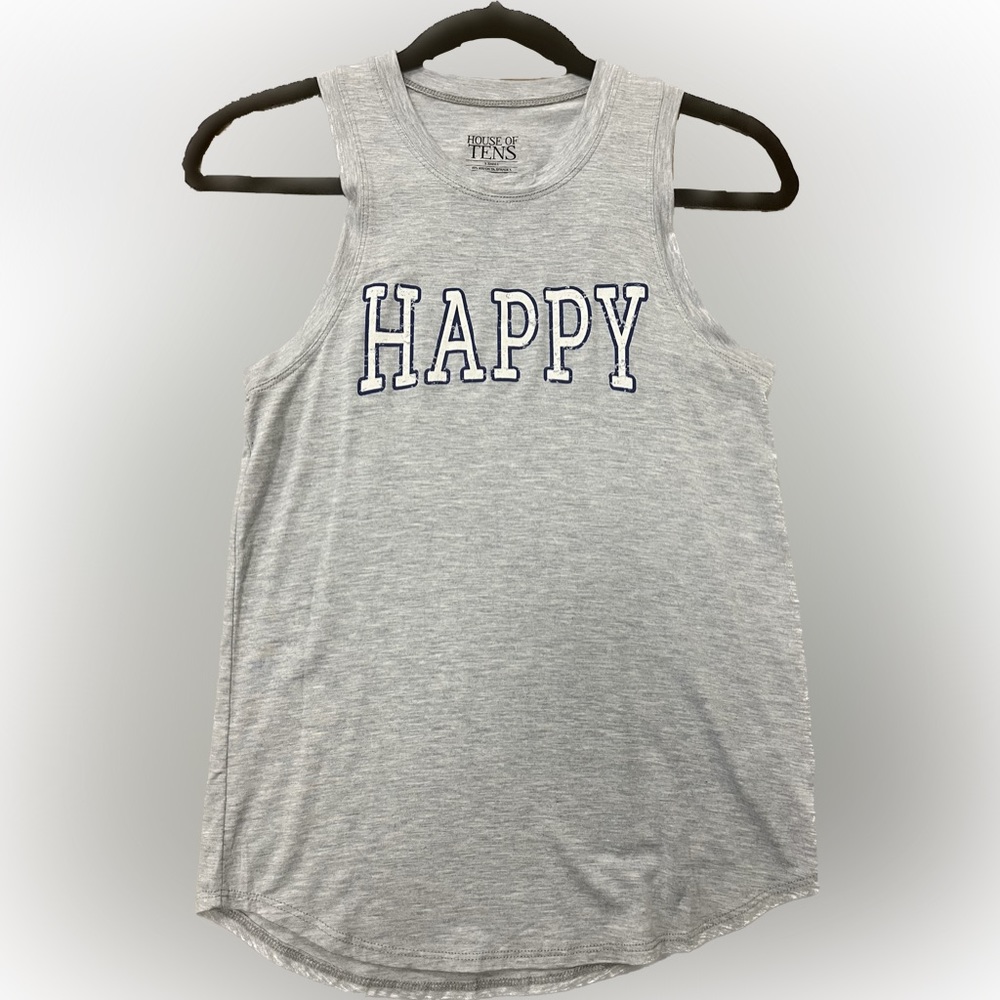 House of Tens “Happy” Tank Top Sz. Extra Small